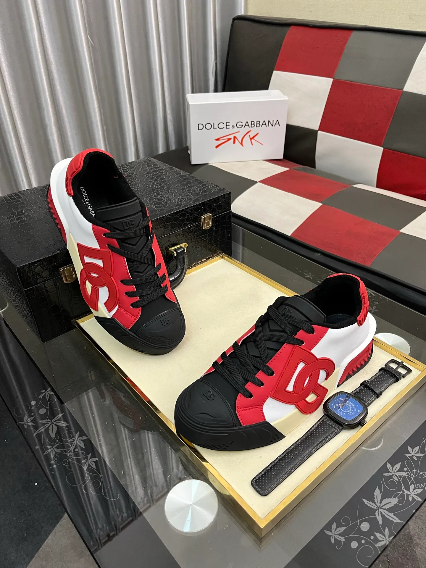 Men's shoes💰500⌚️⌚️【DG】Latest official website high-top casual, men's shoes original quality imported cowhide➕Yangli [Proud] In terms of materials and workmanship, it beats all versions on the market💕Highest quality shipments. Real photos, imported fabrics highlight the unique charm of the brand😘The shoelaces are also original custom-made👻Classic lace-up shoes are very comfortable on the feet, and the sizes are 35-462⃣️Color options